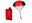 Leventi Parachutist with Parachute - Red
