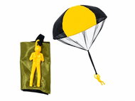 Parachutist with parachute - yellow - Figure