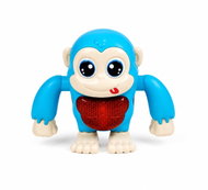 Leventi Interaktivní tančící opička se světlem a zvukem, tyrkysová - Interactive Animal Toy