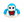 Interactive dancing monkey with light and sound, turquoise
