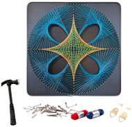 RealG RC-K-159 Kreativní sada na String Art 40 × 40 cm, geometrický kruh - Creative Kit