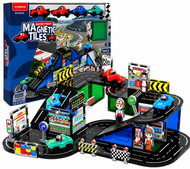 iMex Toys Magnetická stavebnice závodní dráha 75 ks - Building Set