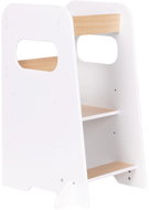 ECOTOYS FH-KF230092 Montessori učicí věž s nastavitelnou podestou 23 - 43 cm, bílá - Learning Tower