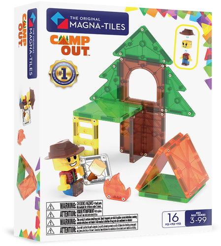 MAGNA-TILES Camp Out 16 Pieces - Building Set - Main image