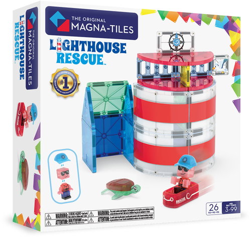 MAGNA-TILES Lighthouse Rescue 26 Pieces - Building Set - Main image