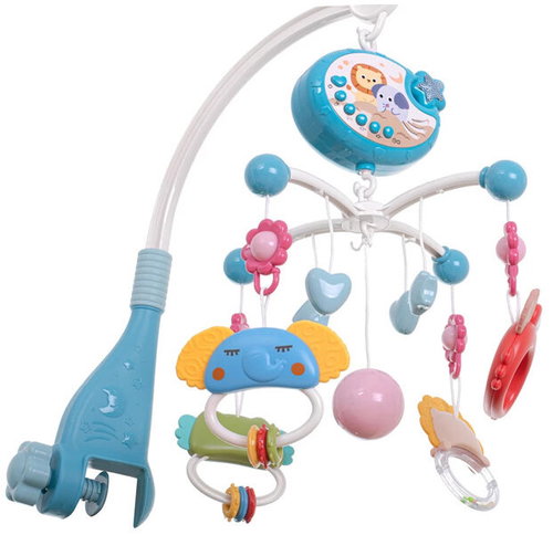 KIK Cot Mobile with Melodies, Projector and Remote Control, Blue - Cot Mobile - Main image