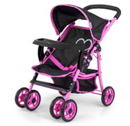 Milly Mally Sportovní kočárek pro panenky Kate, černo-růžový - Doll Stroller