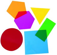 MyPauze Transparentní geometrické tvary 20 cm, 6 ks - Educational Set