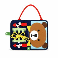 Dvěděti Senzorická busy kniha Medvídek 28 × 45 cm - Cloth Book