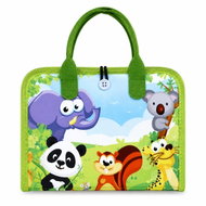 2Kids Toys Senzorická busy kniha látková Safari – knoflíky, zipy, tkaničky - Cloth Book