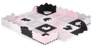 ECOTOYS ECOEVA013 Kontrastní pěnové puzzle 151 × 151 cm, 36 dílů, růžové - Foam Puzzle