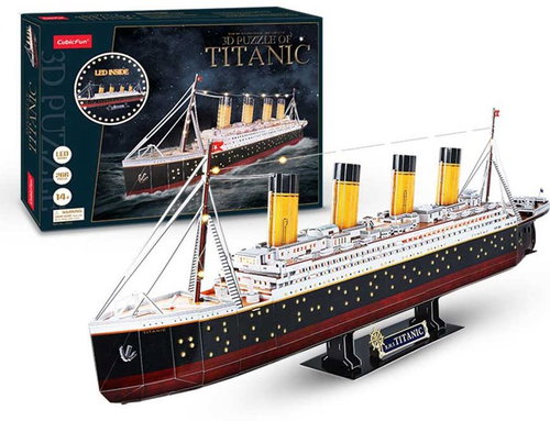 CUBICFUN Luminous 3D Puzzle Titanic 266 Pieces - 3D Puzzle - Main image