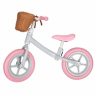KIK KX2798_1 Dětské odrážedlo s košíkem Trike Fix Balance, růžové - Balance Bike