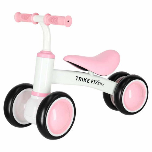 KIK KX2776 Dětské odrážedlo rike Fix Tiny V2, bílo-růžové - Balance Bike - Main image
