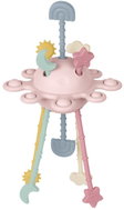 Saro Baby Silikonová senzorická hračka Toy Planet Dusty Pink - Motor Skill Toy