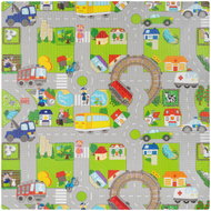 Rebel RBY-2251-4 Skládací pěnová podložka pro děti 120 × 120 cm, auta - Play Mat