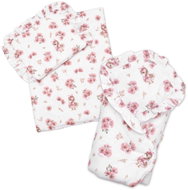 Baby Nellys 3D Doll Set, Swaddle, Duvet and Pillow Kačenka, Powder Pink - Doll Accessory