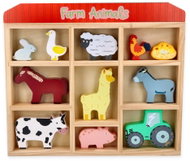LELIN Wooden Farm Animals in a Box - Educational Toy