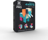 Connetix Magnetická stavebnice - Pro Build It 4 Ways Animals Set, 30 ks - Building Set