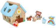 LELIN Dřevěná edukační vkládací hračka Farma - Motor Skill Toy