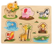 LELIN Edukační vkládačka Přátelé z Džungle - Puzzle