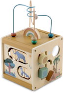 Nukido NK-861 Dřevěná senzorická kostka Montessori - Motor Activity Maze