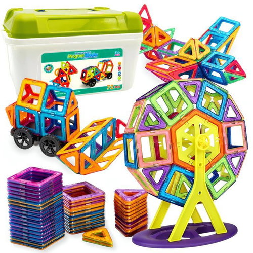 TopKing Stavební magnetické bloky 72 ks - Building Set - Main image