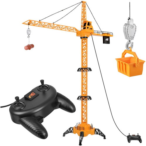 Kruzzel Remote-controlled construction crane with accessories, 125 cm - RC Crane - Main image