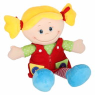 KIK KX2513 Látková senzorická panenka 46 cm pro nácvik oblékání a zavazování, holčička - Baby Toy