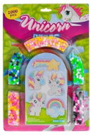 Mikrotrading UNICORN sada zažehlovacích korálků 2000 ks, 5 předloh na kartě - Jewellery Making Set