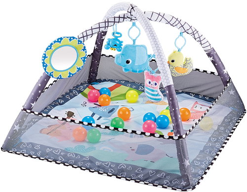 Bavytoy Interactive Play Mat with Playpen and Balls - Play Mat - Main image