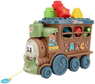 Bavytoy Tahací vláček s měkkými kostkami 2v1 - Push and Pull Toy