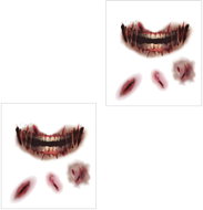 GUIRCA Temporary Tattoo Bloody Face Halloween 8pcs - Temporary Tattoo