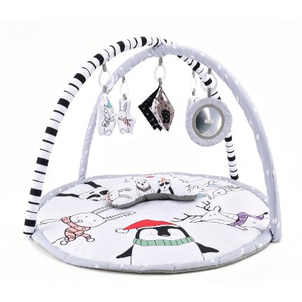 Bavytoy Contrasting Play Mat with Activity Gym and Accessories - Play Pad - Main image
