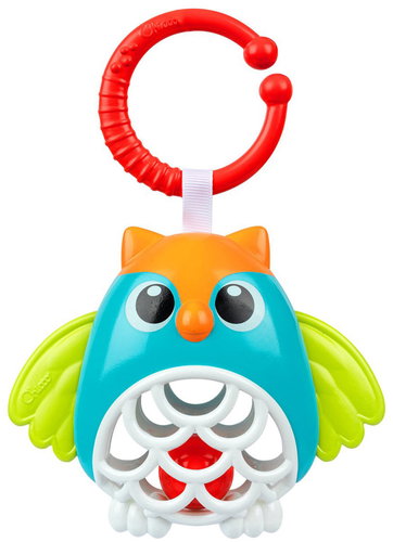 Chicco Owl pram toy with rattle on a ring - Pushchair Toy - Main image