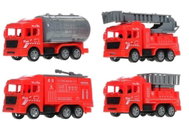 Mikrotrading Fire engines 11 cm, pull-back action, 8 pcs in a box - Toy Car