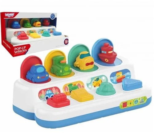 Bavytoy Montessori hračka s vyskakovacími autíčky - Pounding Toy - Main image