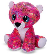 Mikrotrading Plush Friends Star Sparkle sitting leopard, rainbow plush, colourful, 70 cm - Soft Toy