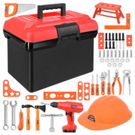 ISO 27042 Hářadí s aku šroubovákem v kufříku, 62 ks - Tool Set
