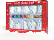 FLEXIO Sádrové figurky k malování, vánoční tématika , na zavěšení - Paintable Figurine