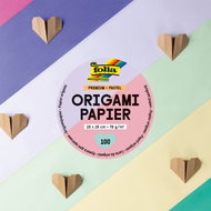 FOLIA Origami papír Premium Pastel 15 × 15 cm, 100 listů - Origami