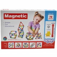 Bavytoy Magnetic building set Shapes 70pcs - Building Set