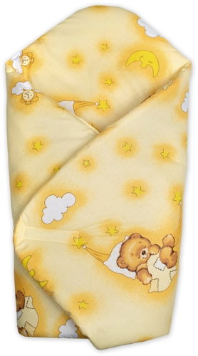 Baby Nellys Creamy Teddy Bear - Swaddle Blanket - Main image