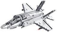 LEAN Toys 28910 F-35 Lightning II fighter jet building set, 1490 pieces, grey - Building Set
