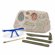 LEAN Toys 28724 Palaeontology excavation kit, plaster block and tools - Experiment Kit