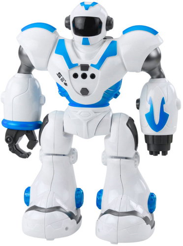 LEAN Toys 28840 Interactive remote-controlled robot, 16 functions, lights and sounds, blue - Robot - Main image