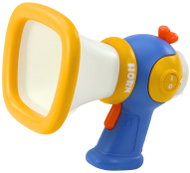 LEAN Toys 28029 Megaphone for children with voice changer and light effects, blue - Didactic Toy