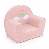 Baby Nellys Happy Rainbow armchair, pink - Children's Chair