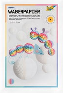 FOLIA Plástvový voštinový papír 21 × 33 cm, 30 vrstev, duhová sada, 4 listy - Creative Kit