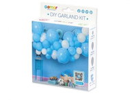 Balloon garland - set baby blue and white, 300 cm - 65 pcs - baby shower - Garland